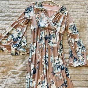 Pink Blush Maternity Dress